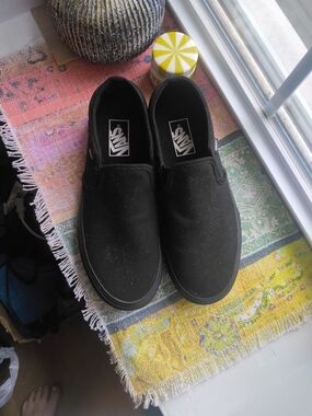 Vans Black Slip-On Canvas Sneakers